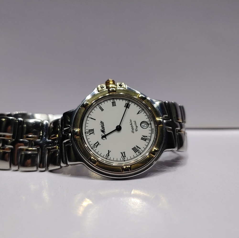 D'Mario Two-tone 18K Gold-Plated Watch